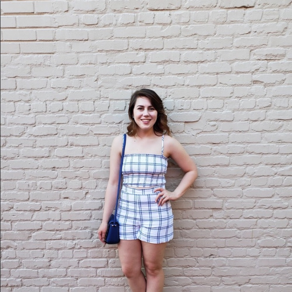 Plaid shorts *shorts only*